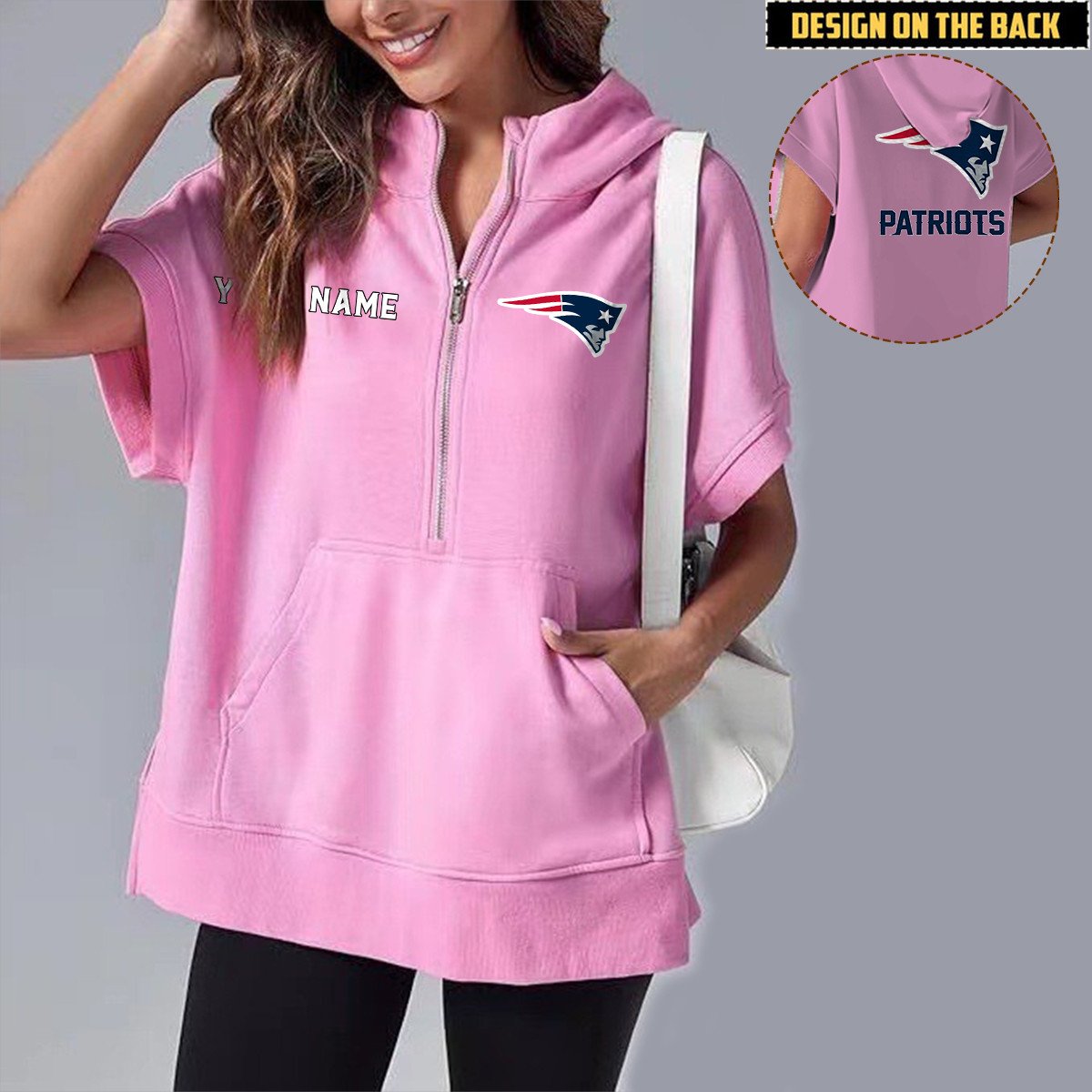NEP x NFL Short Sleeve Zip Hoodie DATND TANTD
