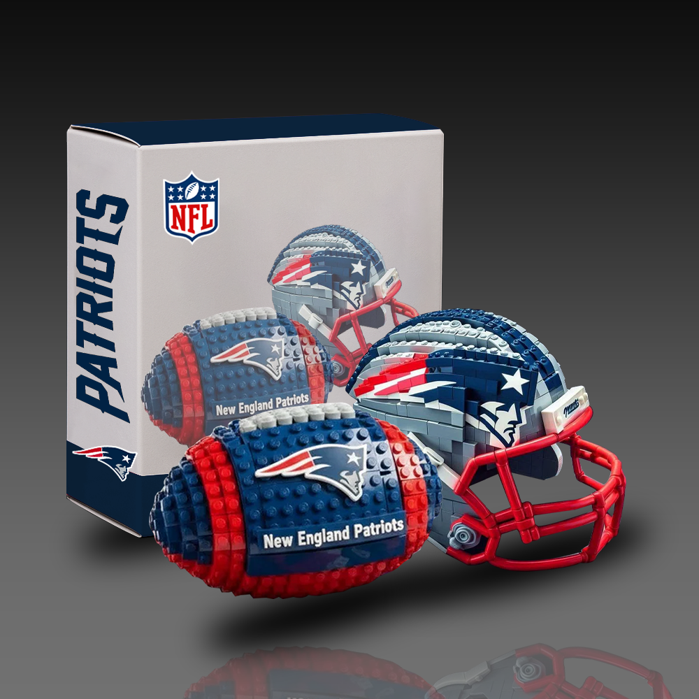 NEP x NFL Team Ball & Helmets Building Block Football Set DDT CTND