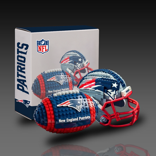 NEP x NFL Team Ball & Helmets Building Block Football Set DDT CTND