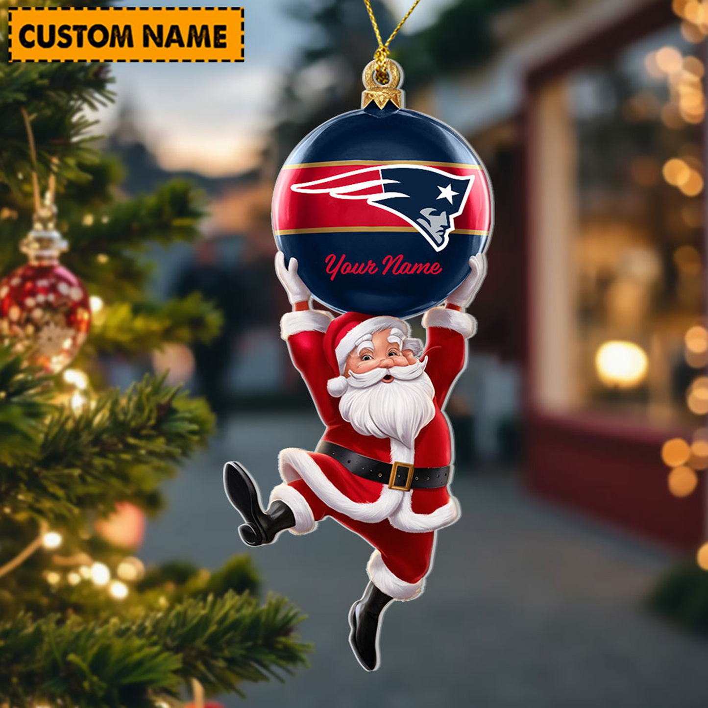 NEP x Personalized NFL Acrylic Ornament Christmas DATND TANTD