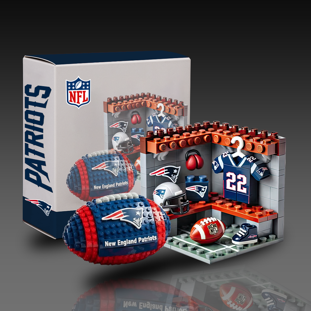 NFL Team Ball & Changing Room Building Block Football Set DDT CTND