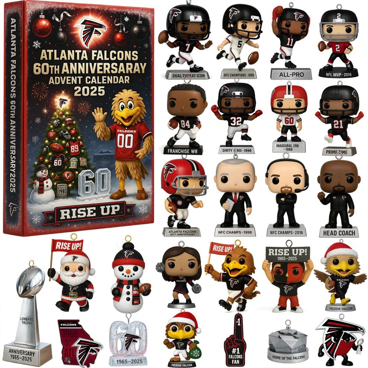 NFL ATL Team Advent Calendar Christmas V1 NAK NHM