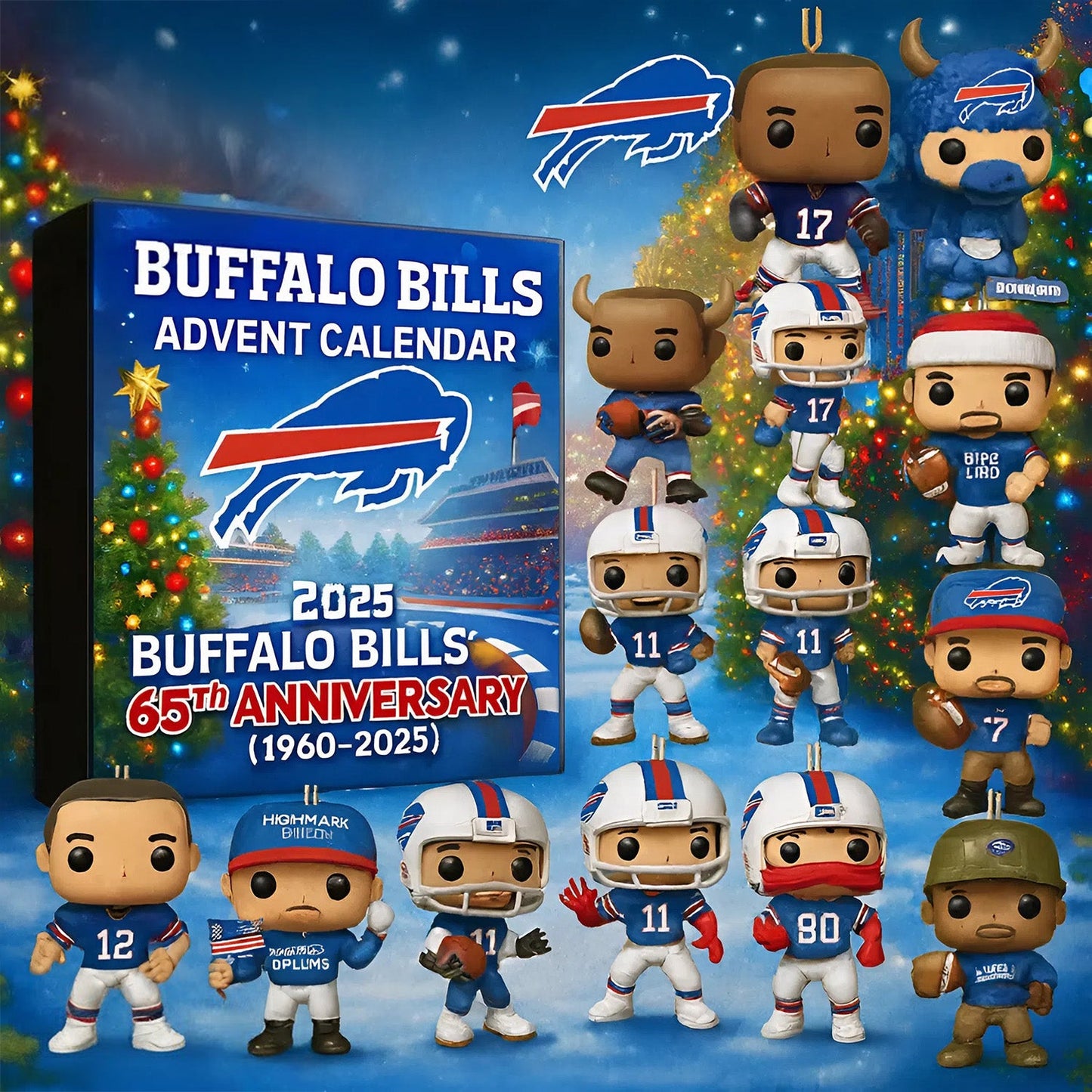 NFL BUF Team Advent Calendar Christmas V1 NAK NHM