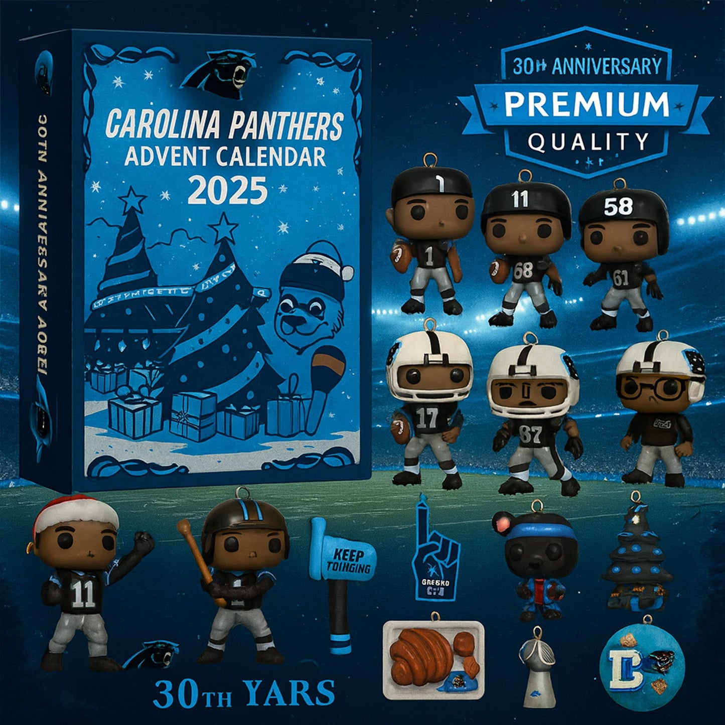 NFL CAR Team Advent Calendar Christmas V1 NAK NHM