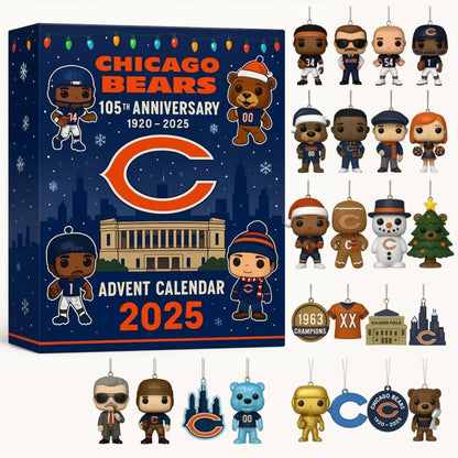 NFL CHI Team Advent Calendar Christmas V1 NAK NHM