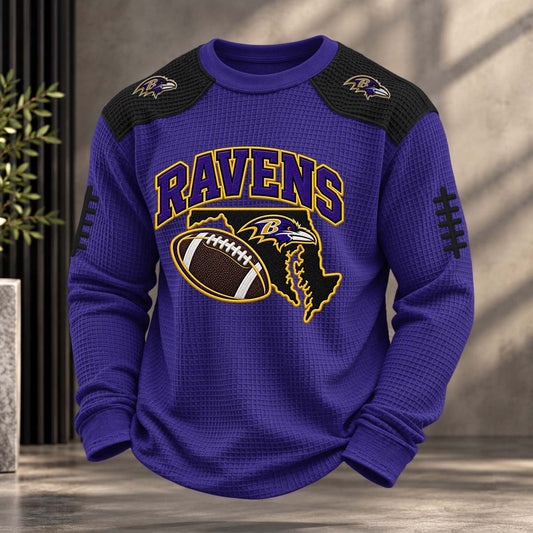NFL x BAL Team Color Waffle Sweatshirt