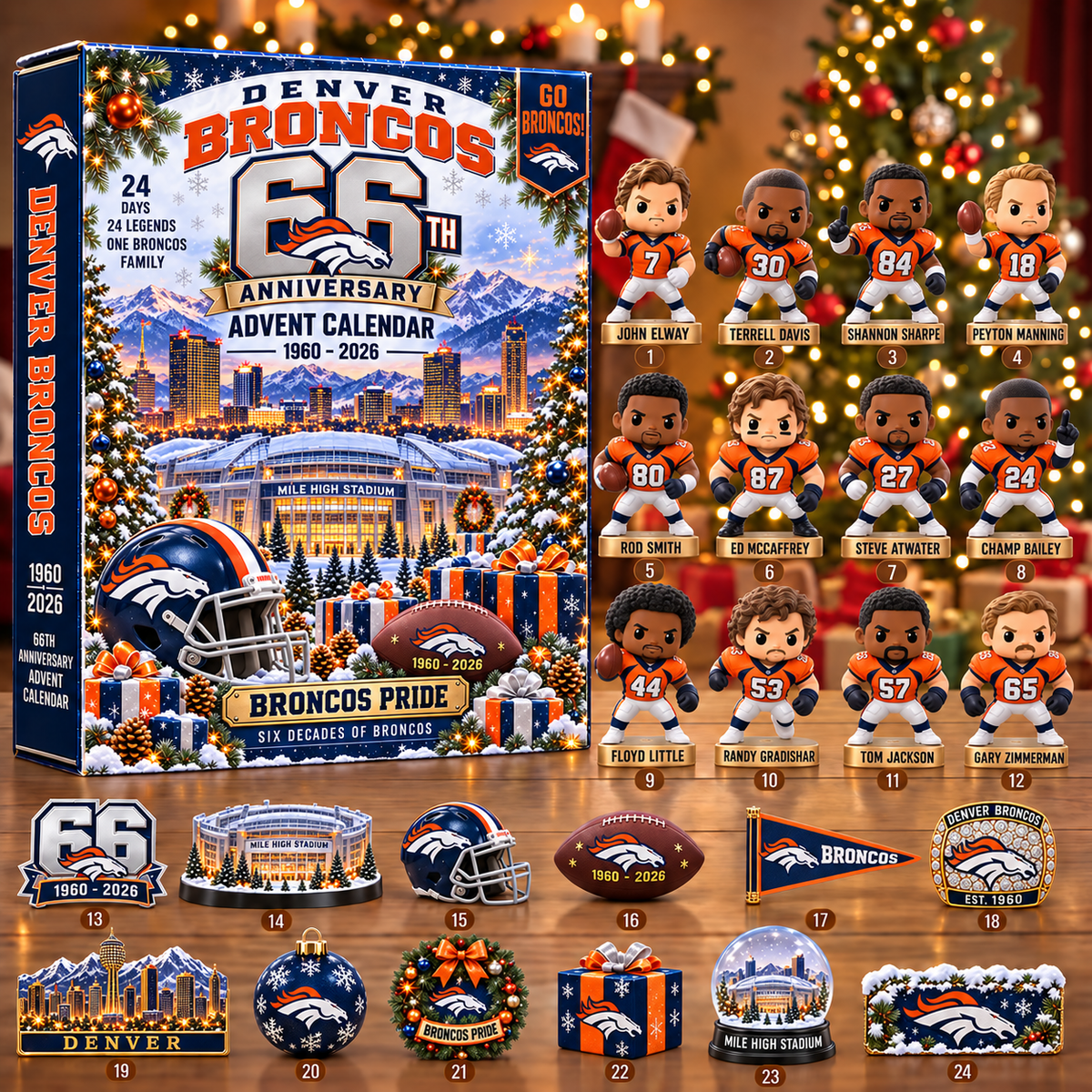 NFL x DEN 24 Days 2026 Anniversary Advent Calendar Blind Box