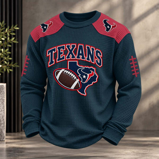 NFL x HOU Team Color Waffle Sweatshirt