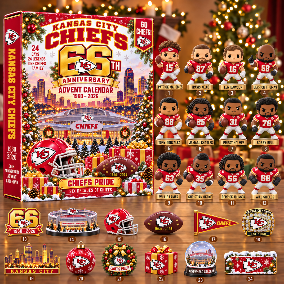 NFL x KC 24 Days 2026 Anniversary Advent Calendar Blind Box