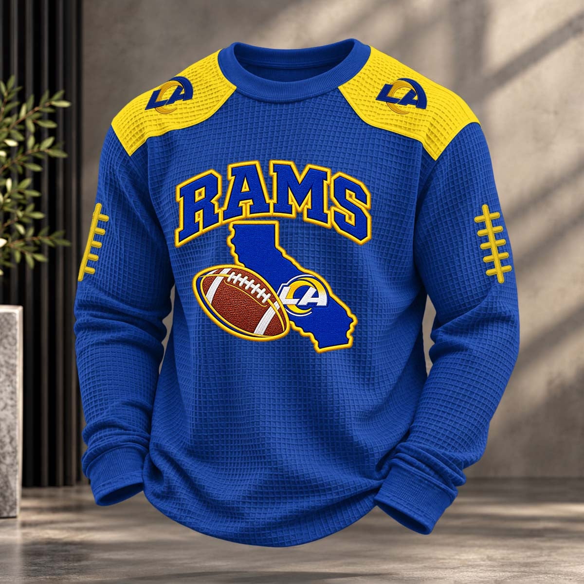 NFL x LAR Team Color Waffle Sweatshirt
