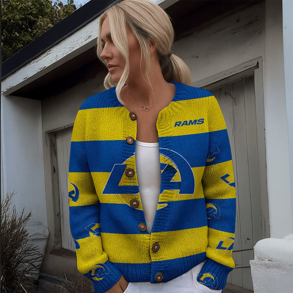 NFL x LAR Women's Cardigan Sweater HLP