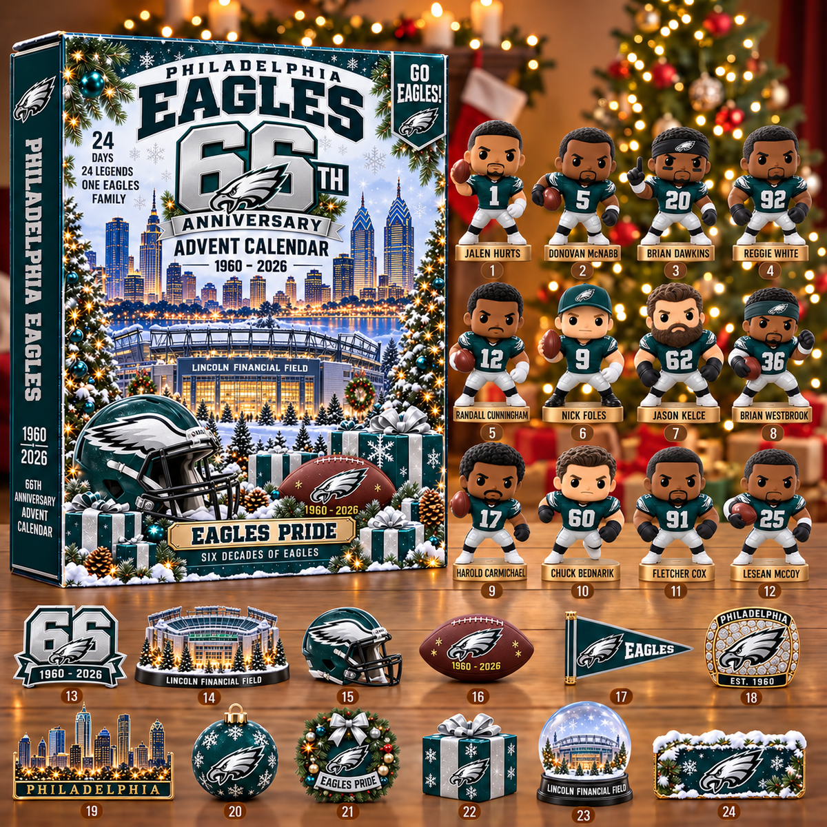 NFL x PHI 24 Days 2026 Anniversary Advent Calendar Blind Box