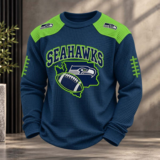 NFL x SEA Team Color Waffle Sweatshirt