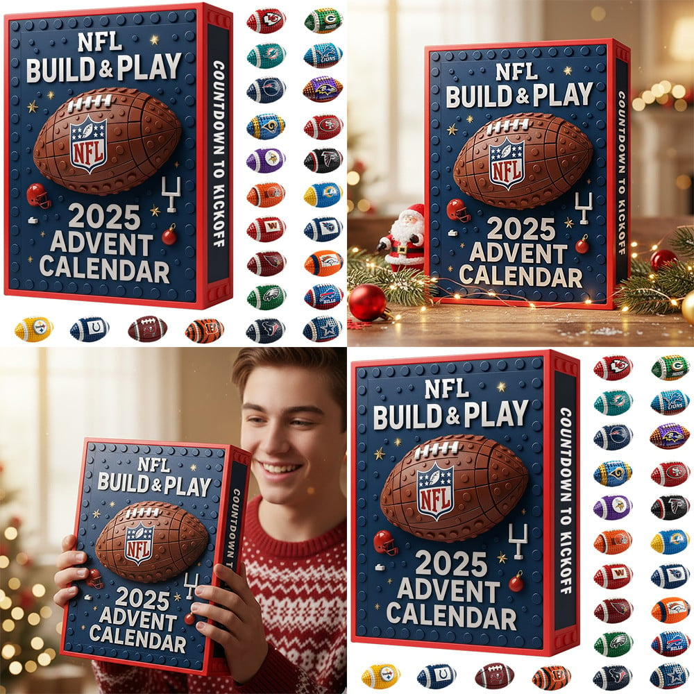 NFL All Team Football Ball Full Set Advent Calendars 2025 Blind Boxes Gifts 131125 V1 NAK NHT