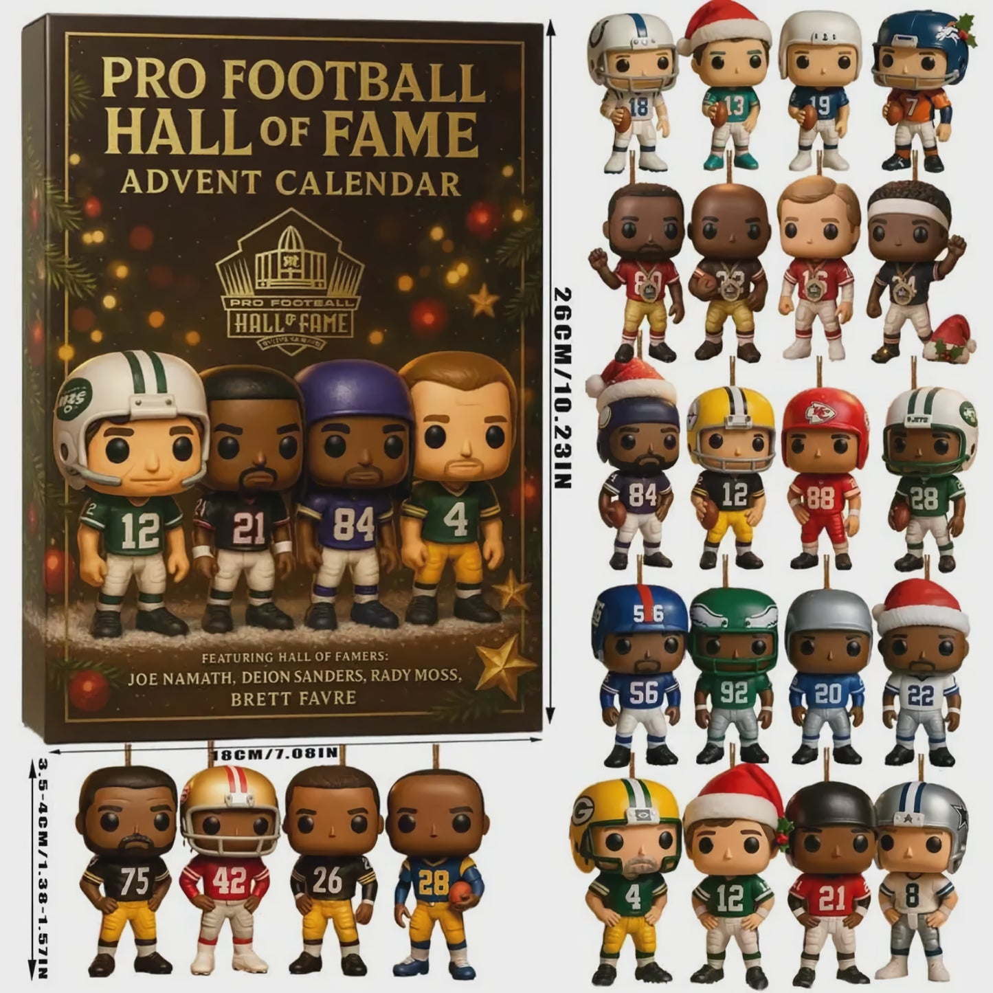 NFL PRO FOOTBALL HALL of FAME 2025 Advent Calendar HLP HLPHUONG