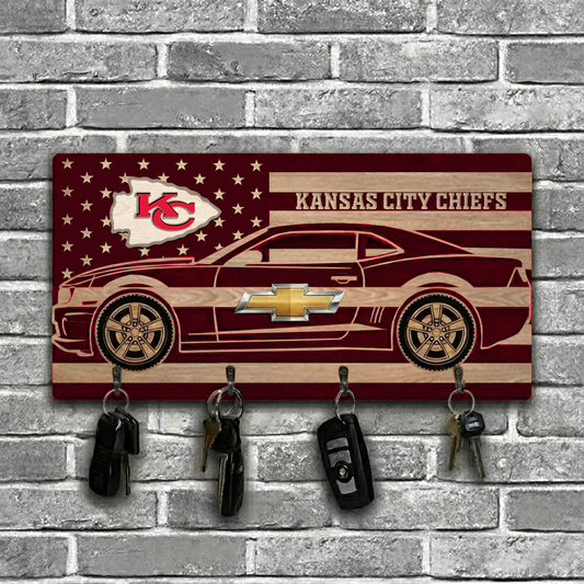 NFL x KC Team Camaro Z28 Wooden Key Holder HLP HLPHUONG