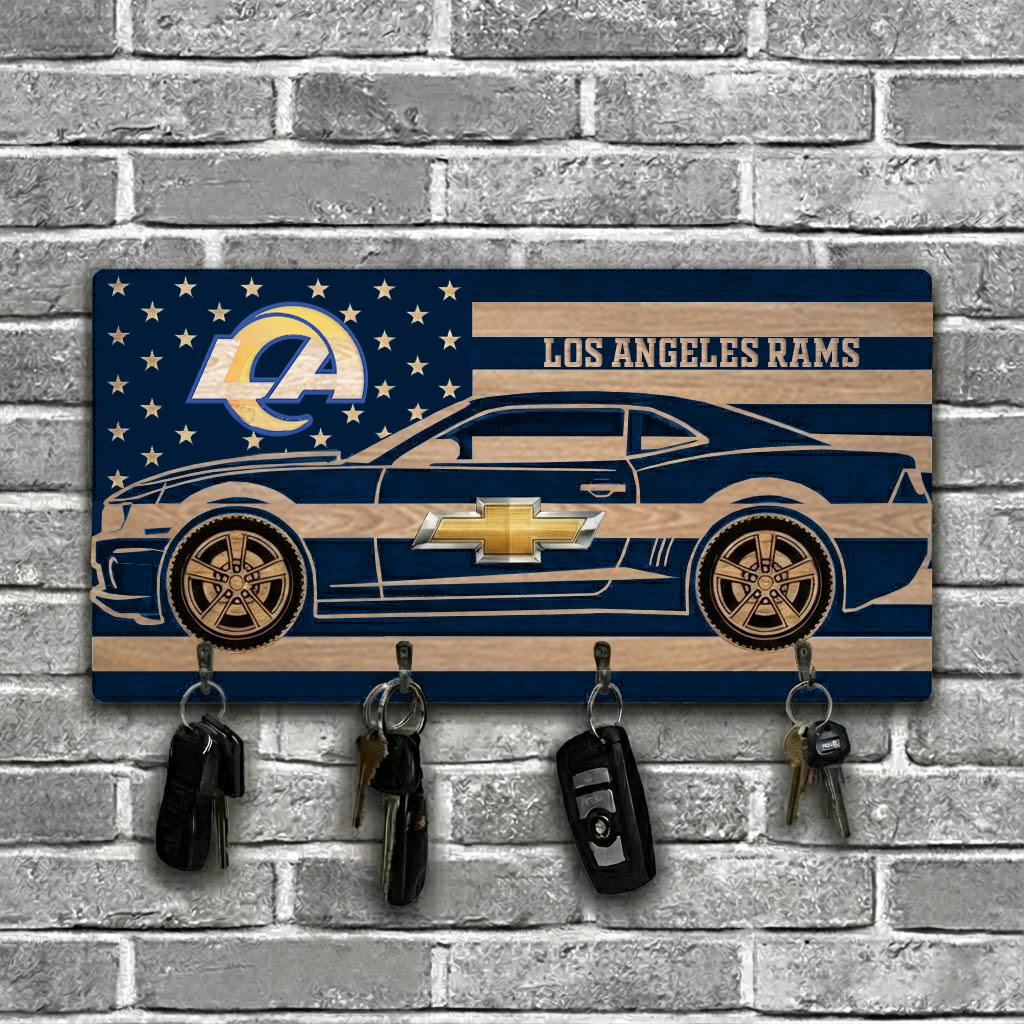 NFL x LAR Team Camaro Z28 Wooden Key Holder HLP HLPHUONG