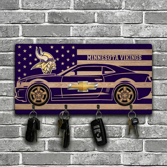NFL x MIN Team Camaro Z28 Wooden Key Holder HLP HLPHUONG