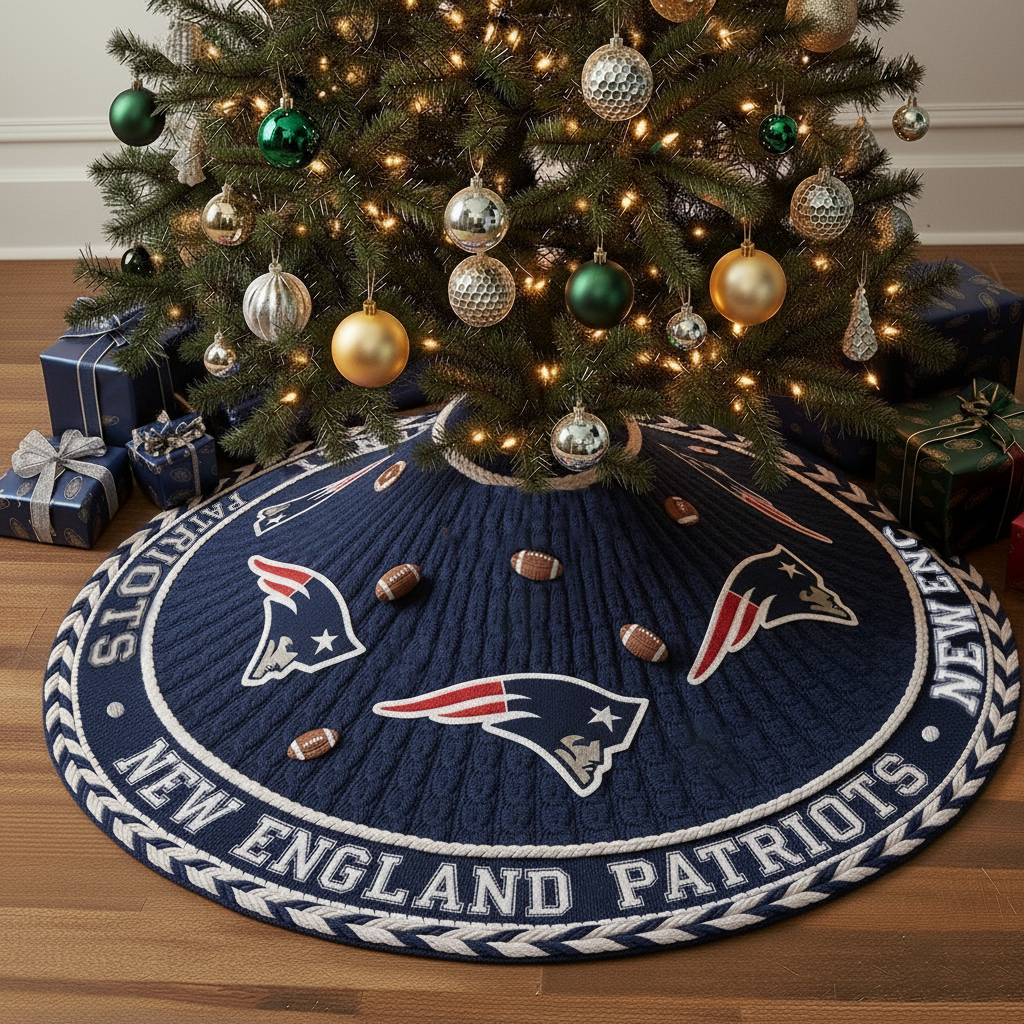 NFL x NE Premium Christmas Tree Skirt HLP HLPHUONG
