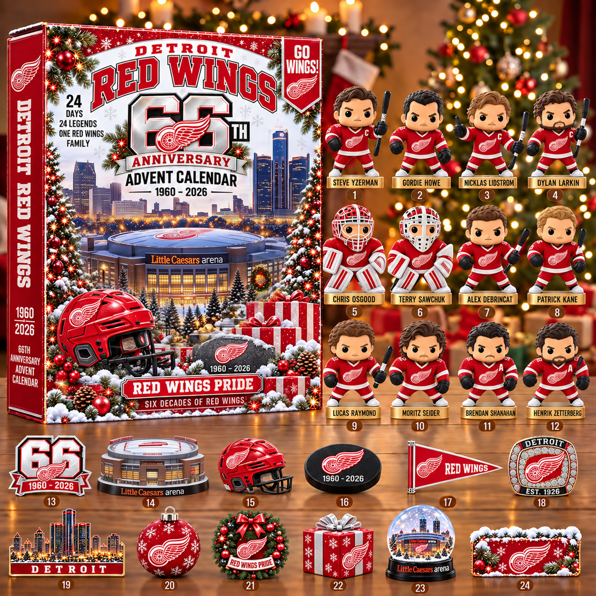 NHL x DET Christmas V2 Advent Calendar Blind Box