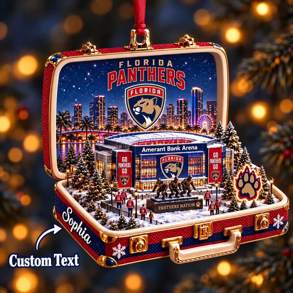 NHL x FLO Christmas Case Ornament