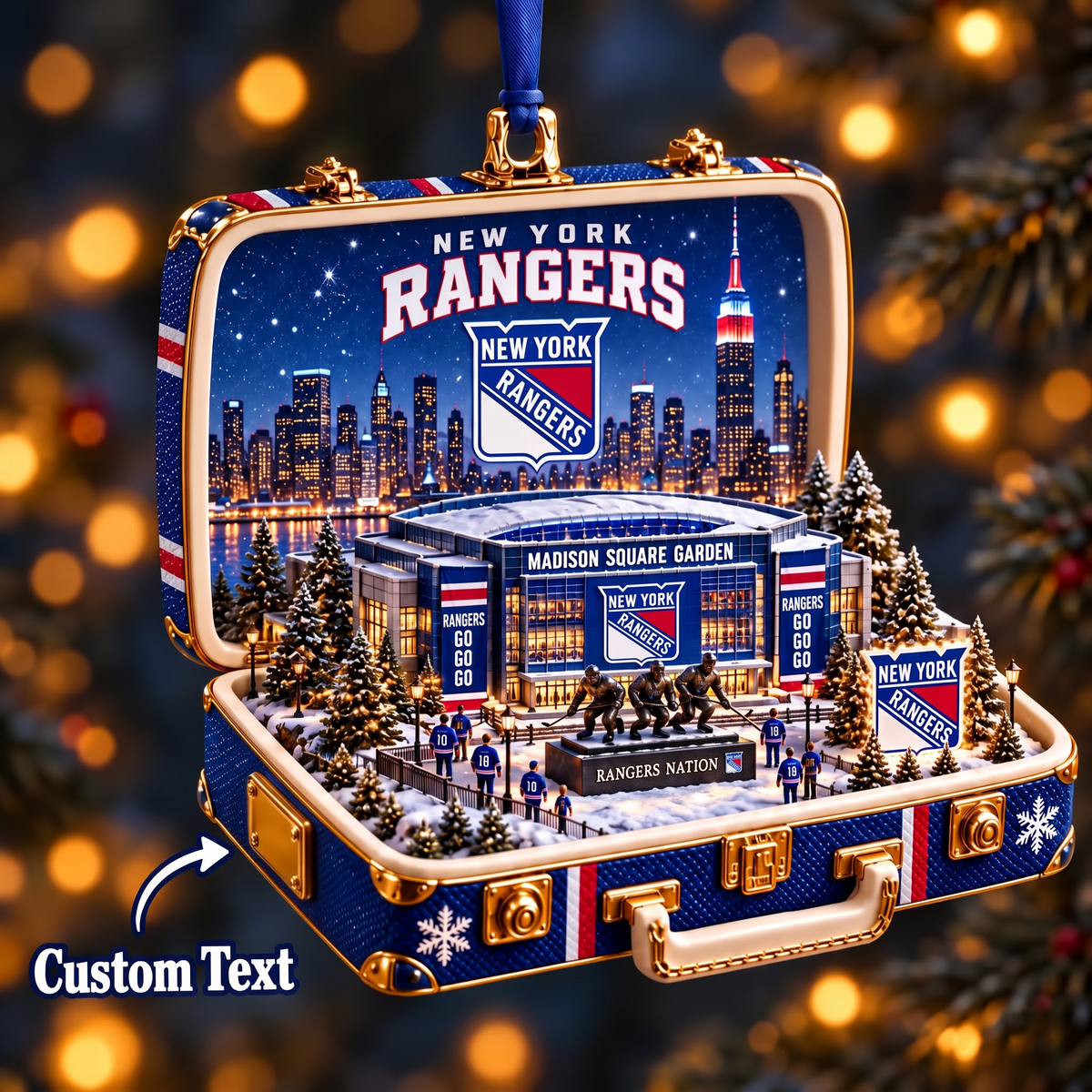 NHL x NYR Christmas Case Ornament