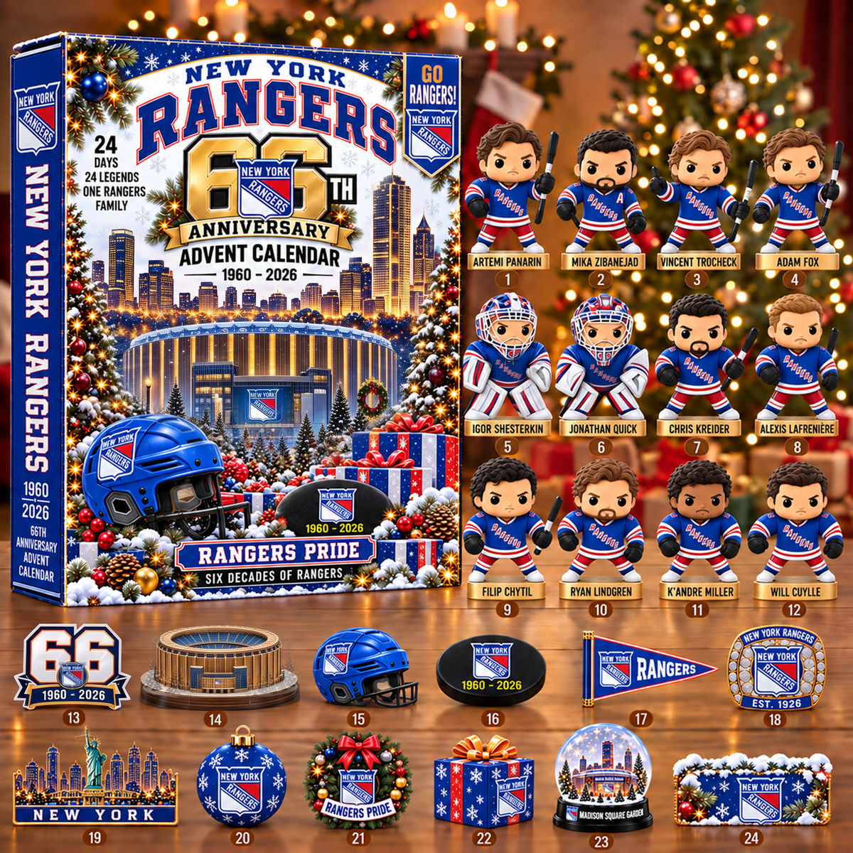 NHL x NYR Christmas V2 Advent Calendar Blind Box