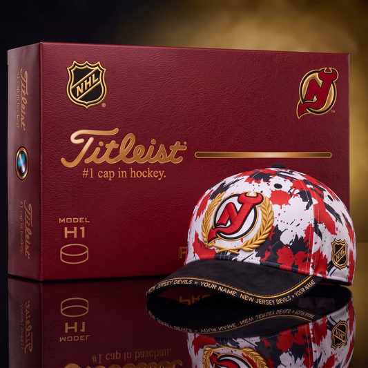 NJD X Premium NHL Titleist Baseball Cap with Gift Box