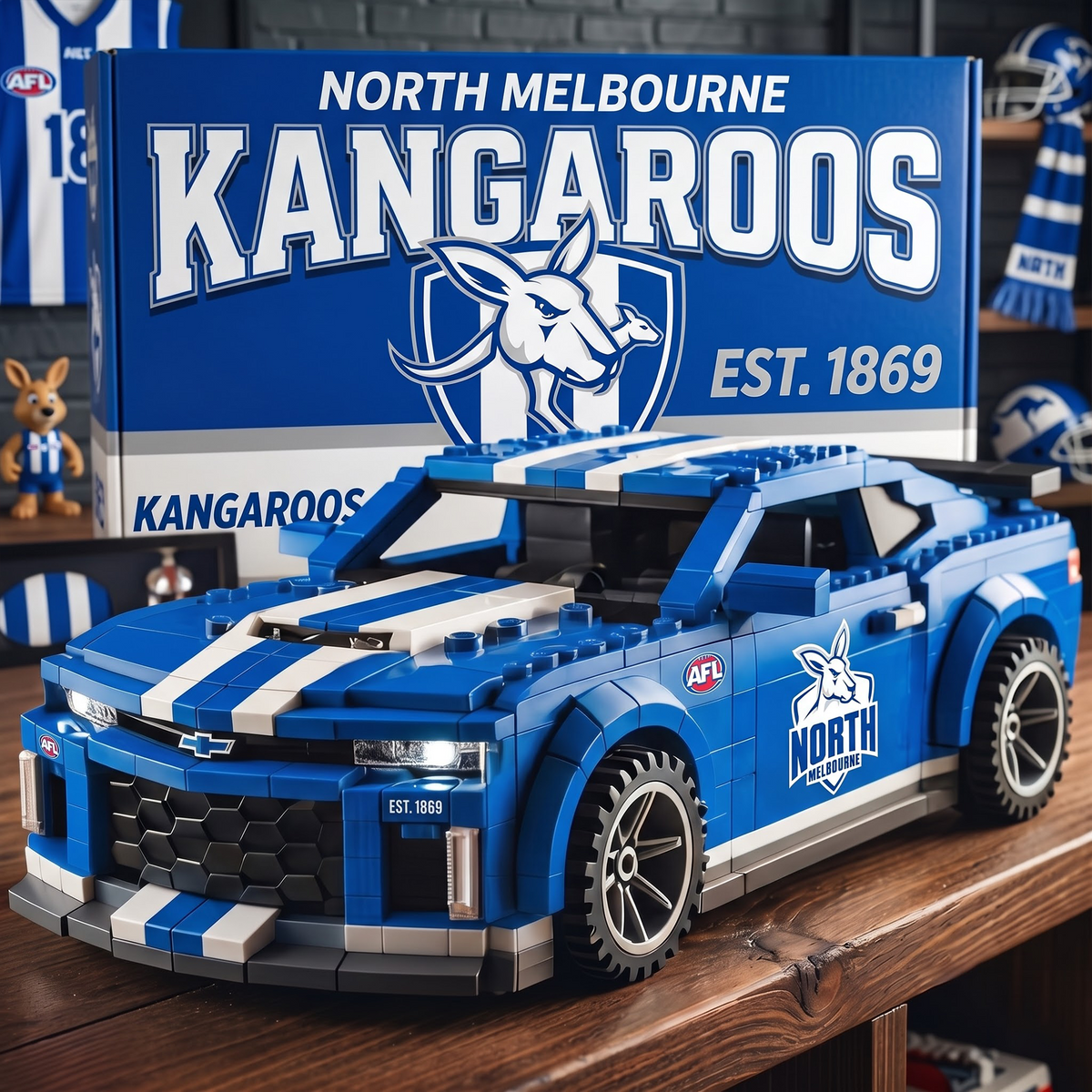 NM x AFL Team Muscle Car Building Block Set