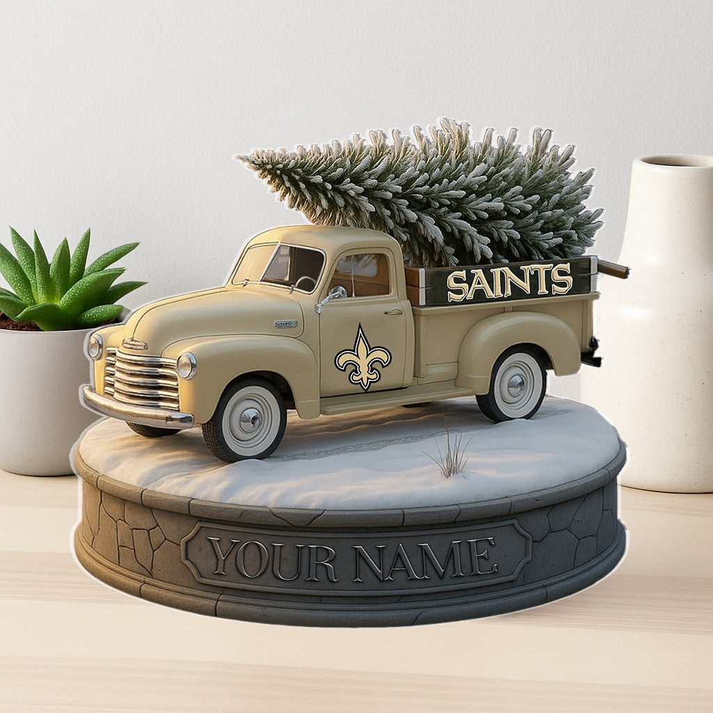 NO Custom NFL Christmas Acrylic Block Plaque Decor DatND DVT