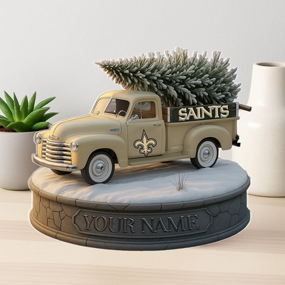 NO Custom NFL Christmas Acrylic Block Plaque Decor DatND DVT