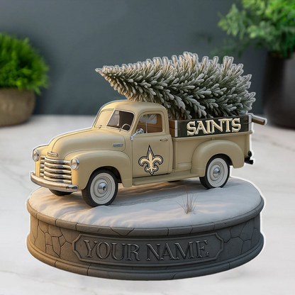 NO Custom NFL Christmas Acrylic Block Plaque Decor DatND DVT