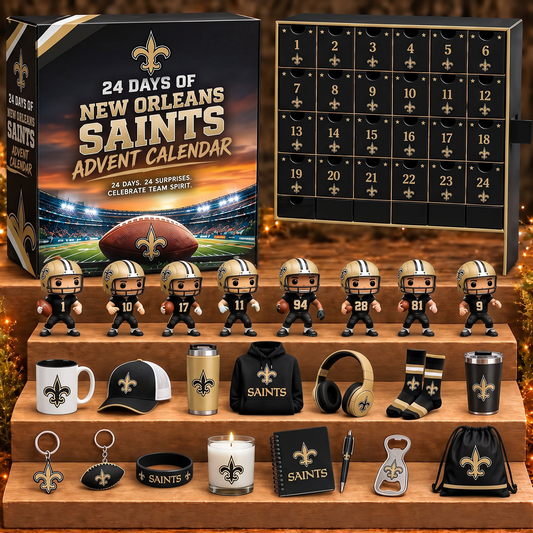 NO X NFL Personalized 24 Days Of American Football Advent Calendar Blink Box