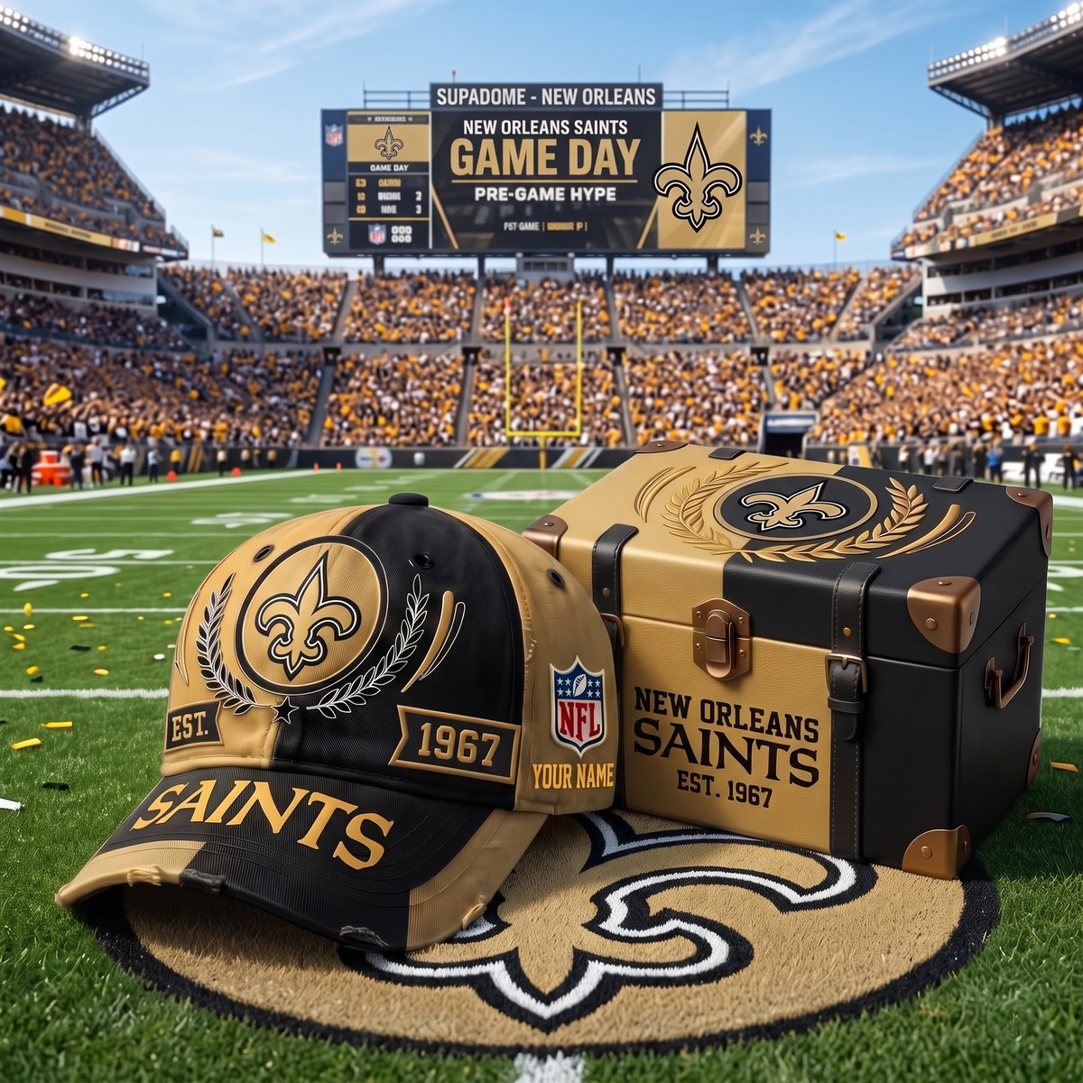 NO X Premium NFL Fan Cap & Collector Box Set – Custom Name Edition