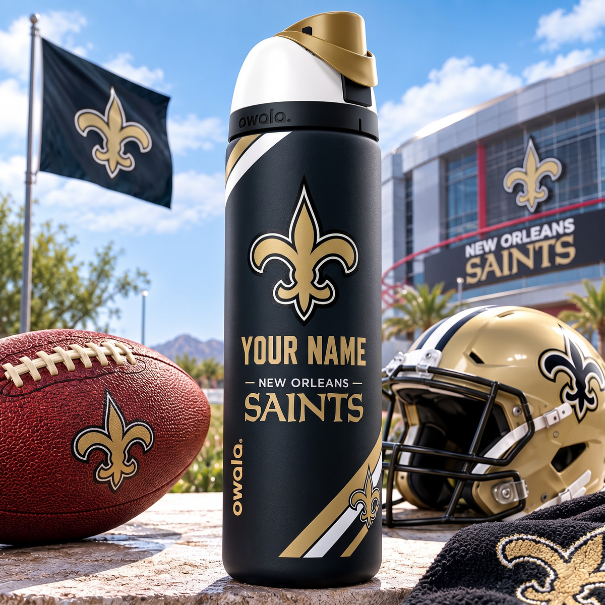NO X Premium NFL Owala Water Bottle