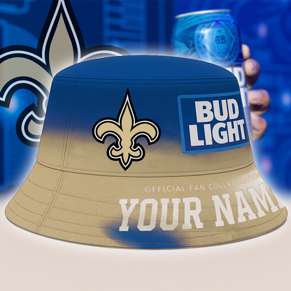 NO x NFL Bud Light Personalized Bucket Hat DATND TANTD