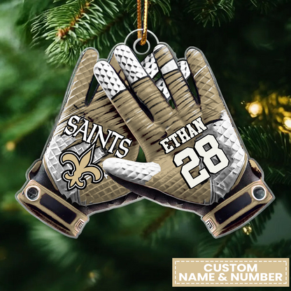 NO x NFL Customized Christmas Acrylic Ornament DATND TANTD