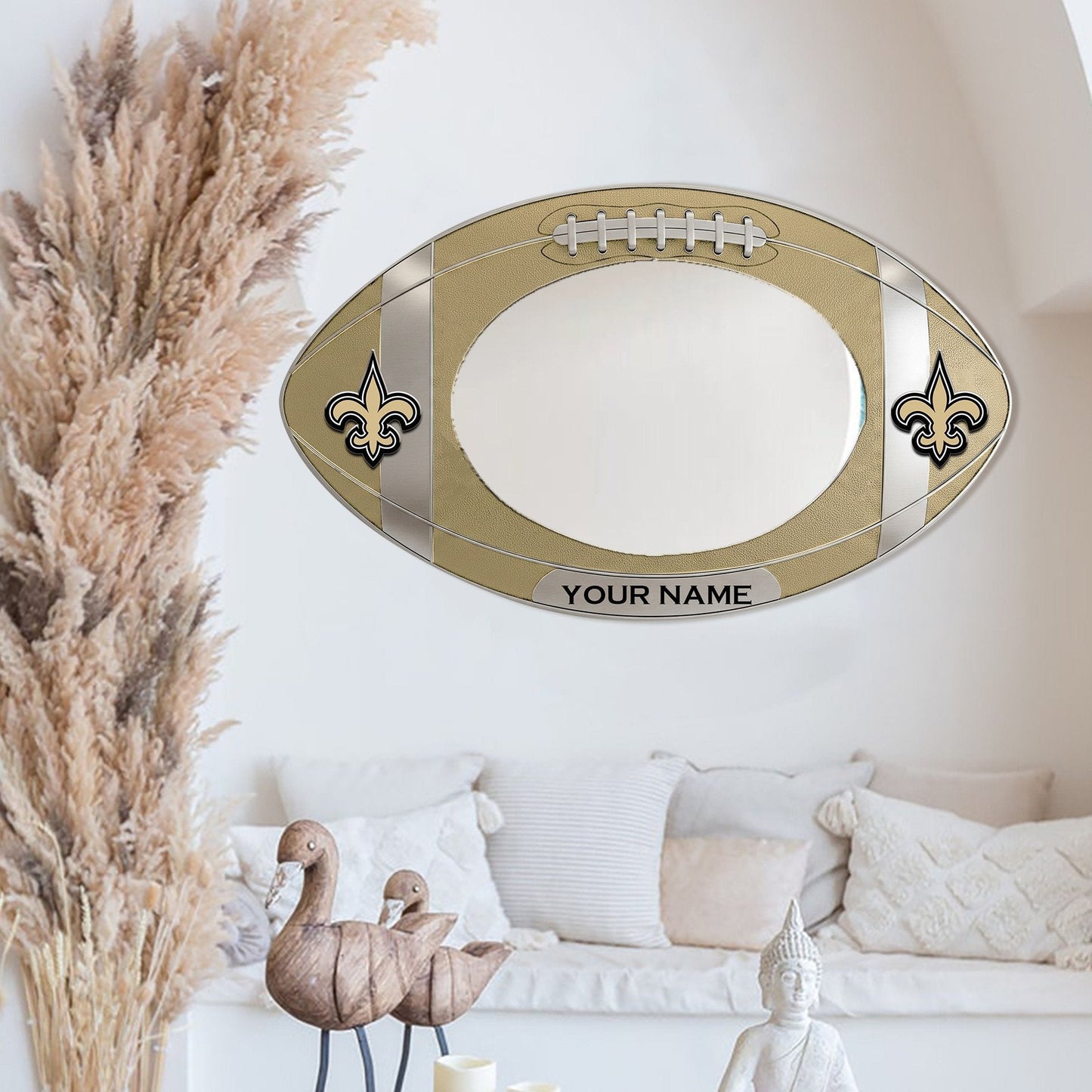 NOS Custom NFL Wall Mirror Decor For Fan DDT CTND