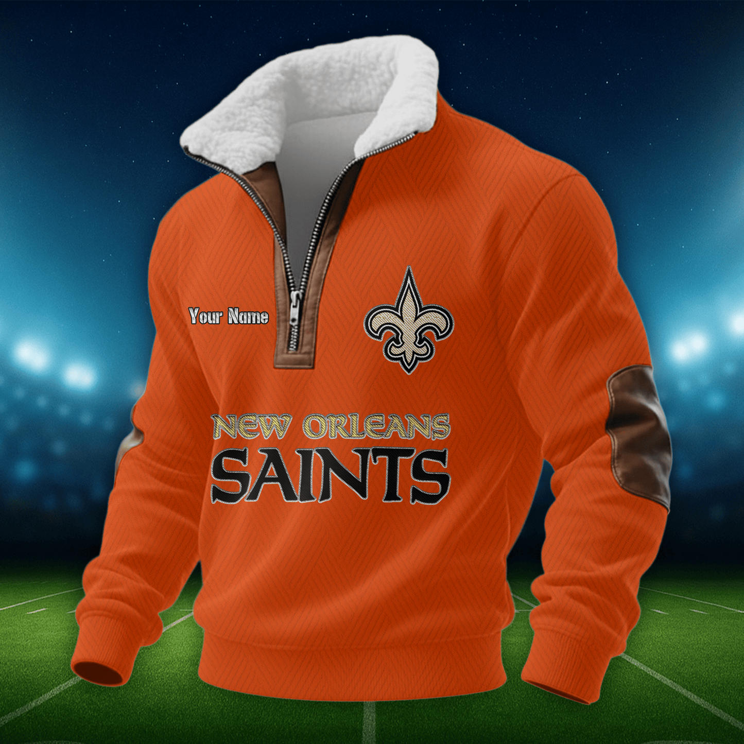 NOS NFL Men Fur Collar Sweatshirt DDT CTND