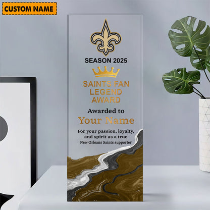 NOS NFL Personalized Acrylic Award Plaque Funny Christmas Gift For Family DDT NTL