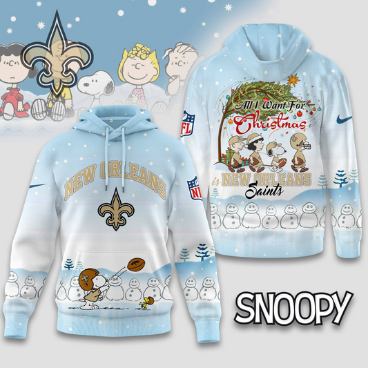 NOS Premium NFL Peanuts Snow Day Hoodie DDT CTND