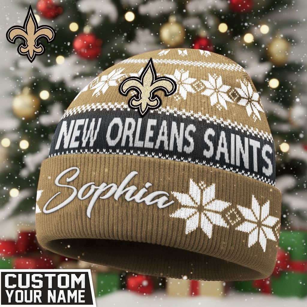 NOS Premium NFL Personalized Football Beanie Hat DDT NTL