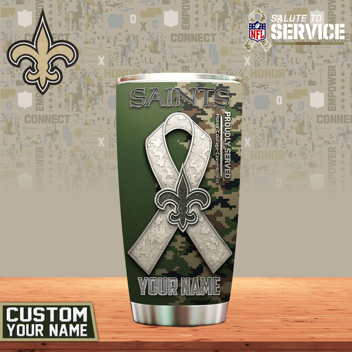 NOS Premium NFL Proudly Served Tumbler DDT NTL