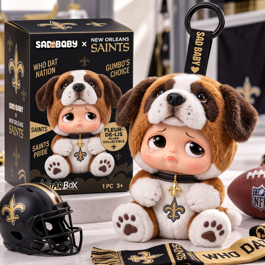 NOS x NFL Sad Baby Custom Vinyl Plush Keychain