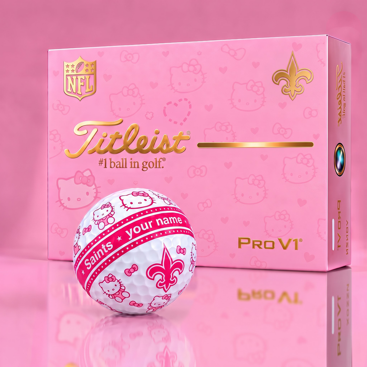 NOS x Personalized NFL Hello Kitty Women’s Golf Gift Set