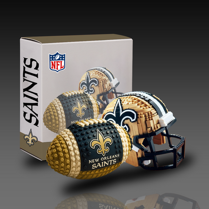 NFL Team Ball & Helmets Building Block Football Set DDT CTND