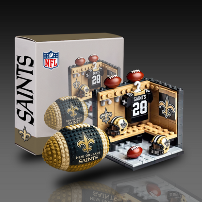 NFL Team Ball & Changing Room Building Block Football Set DDT CTND