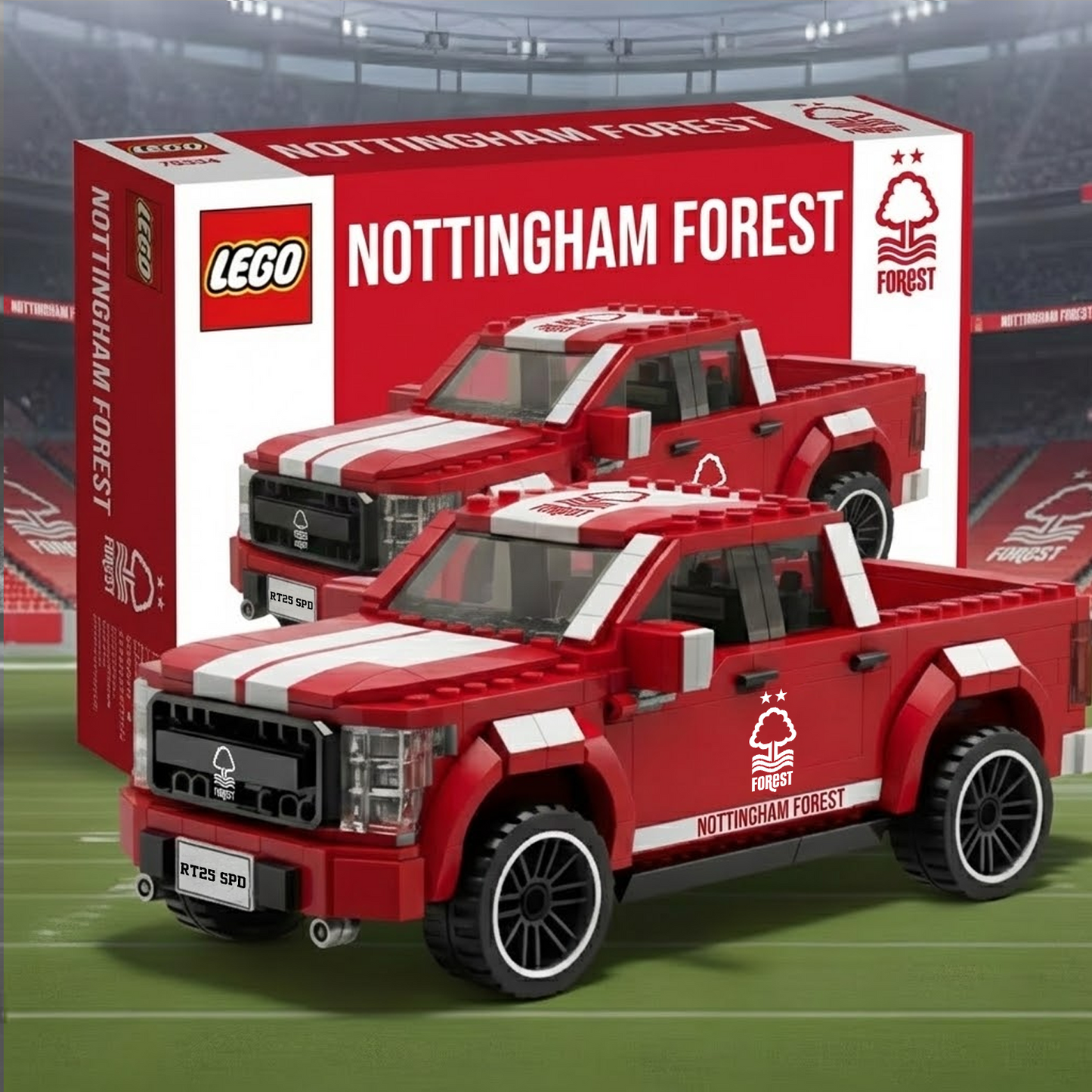 EPL 3D Racing Truck Model Building Block Set 2111 V2 NAK NHT