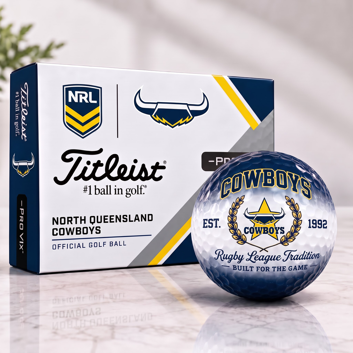 NQL X Custom NRL Football Tradition Golf Ball Set