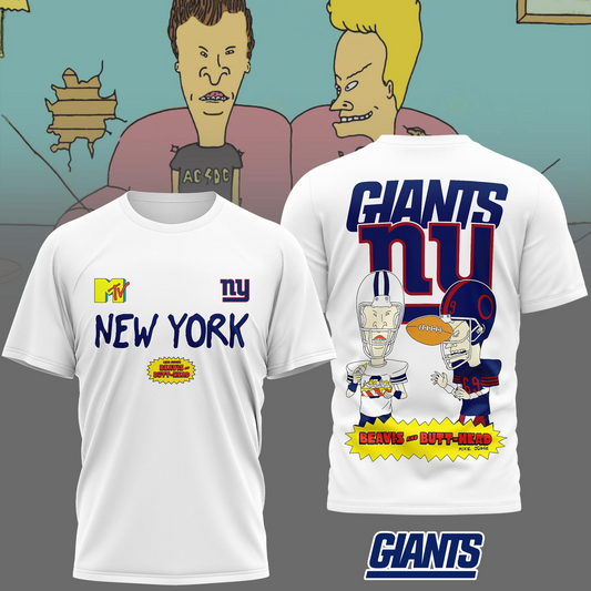 NYG Premium NFL Funny Beavis and Butt-Head Shirt DDT NTL